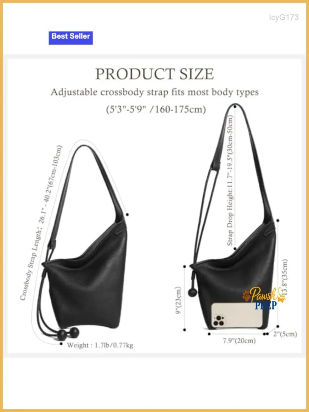 Genuine Leather Hobo Bag Slouchy Shoulder Purse MFFOR